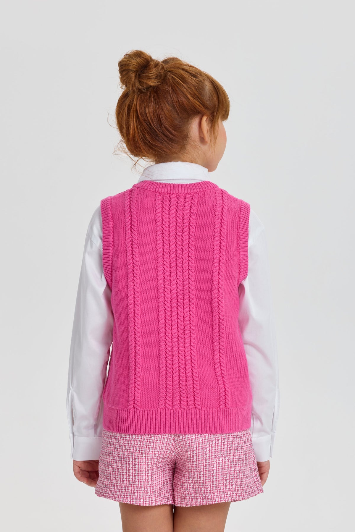 Smart Knitted Vest with Crystals for girls