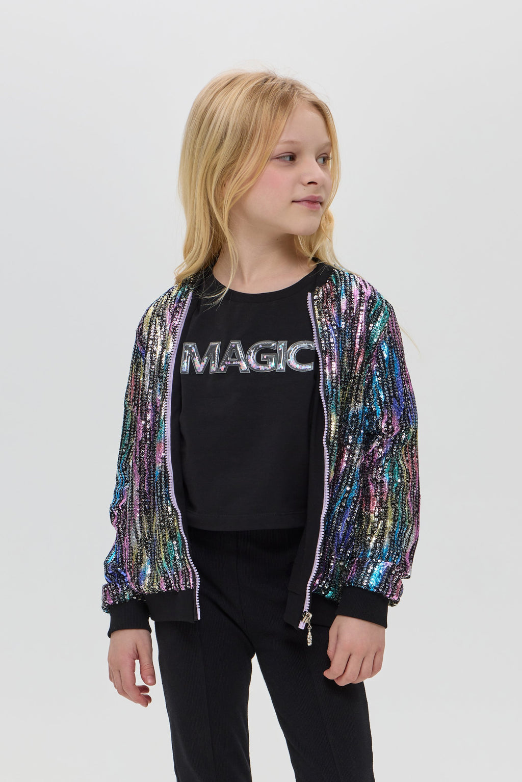 Sequins Bomber Jacket
