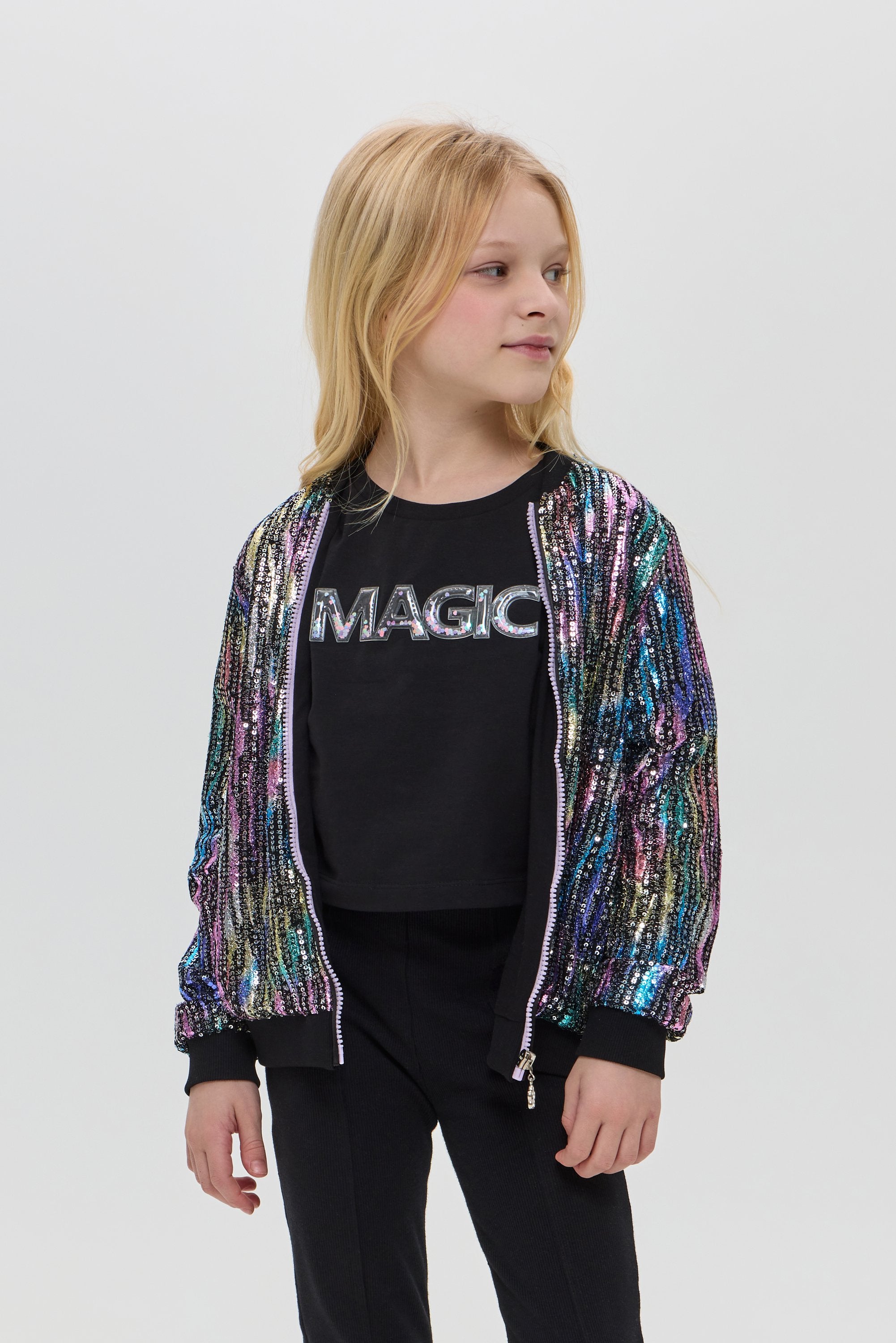 Sequins Bomber Jacket