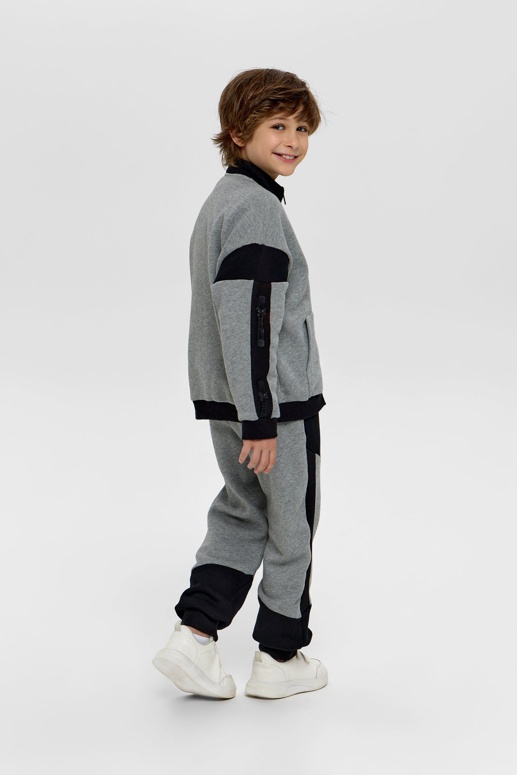 Grey and black Warm Joggers