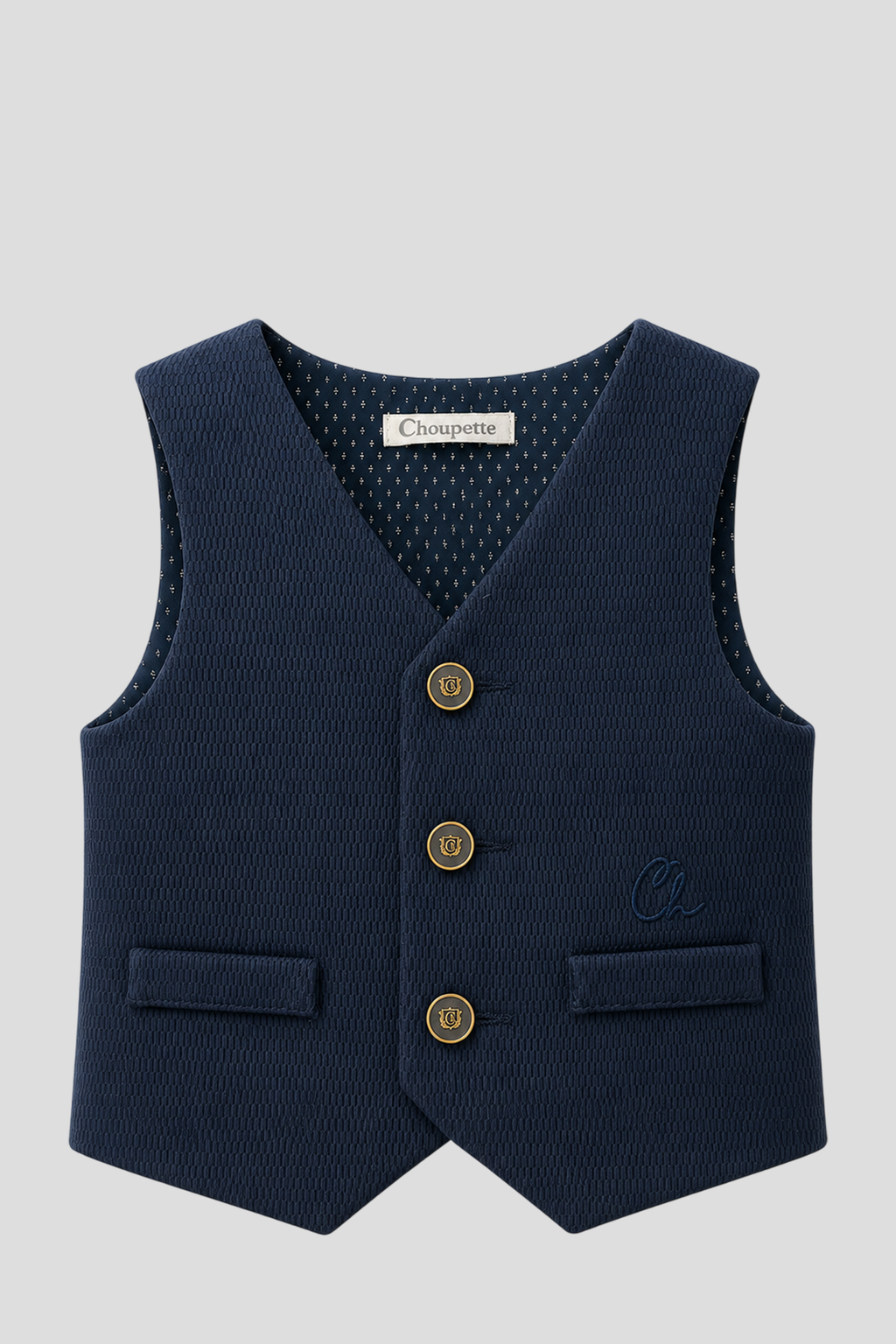 Smart Vest knitted for baby boy