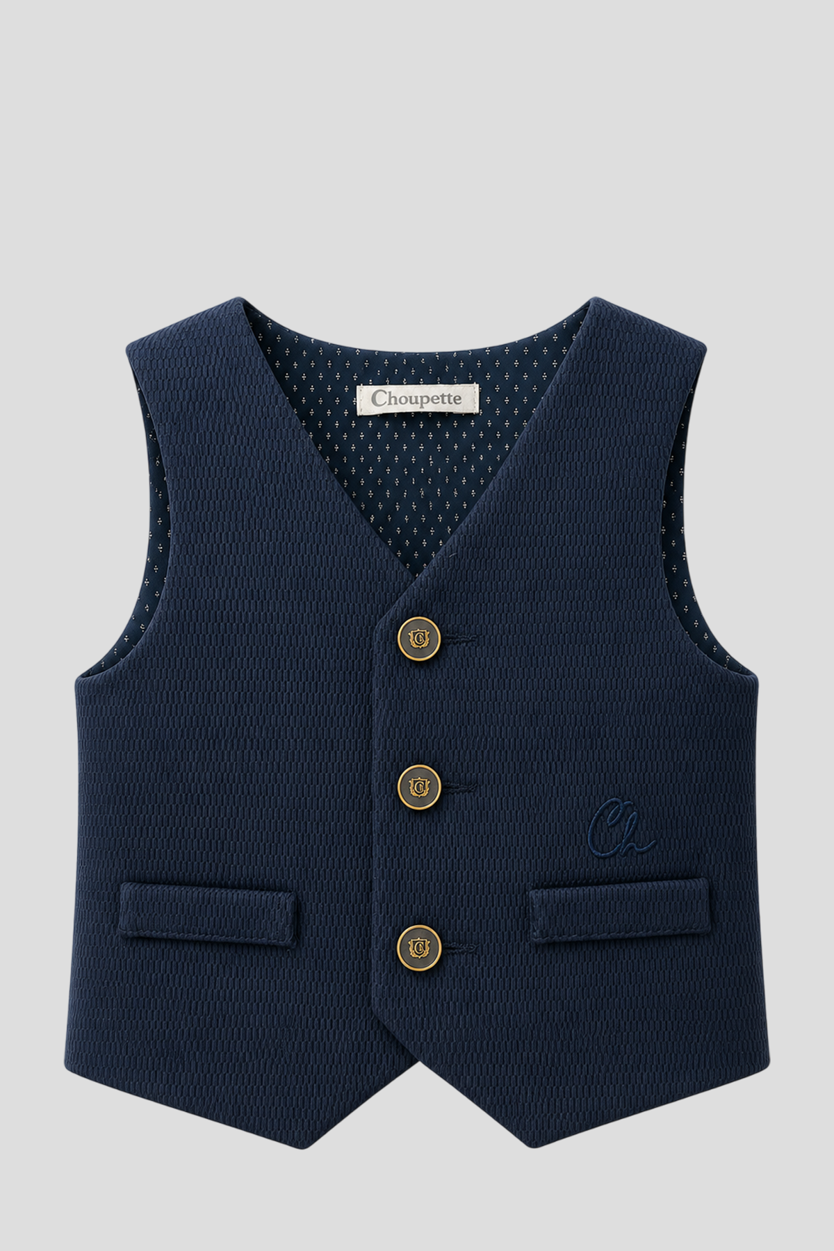 Smart Vest knitted for baby boy