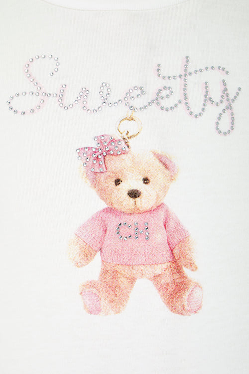 Bear Bodysuit with Crystals