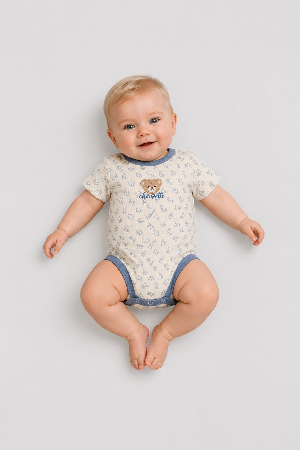 Teddy Knitted Cotton Short sleeves Body