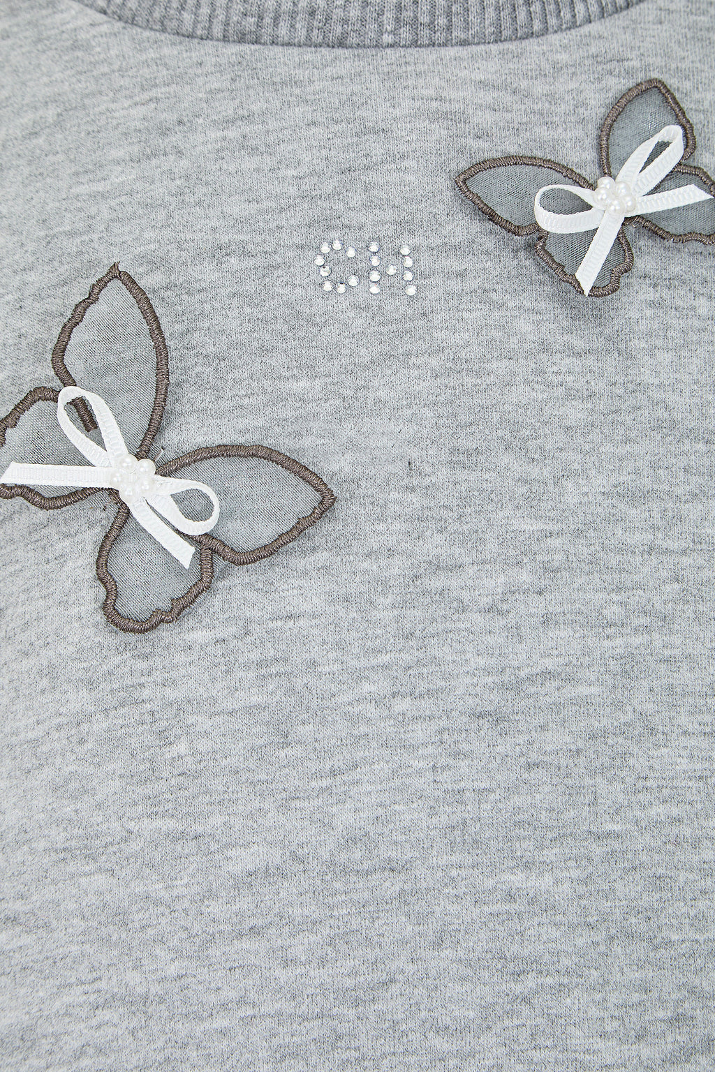 Butterfly Decorated Soft Sweatshirt