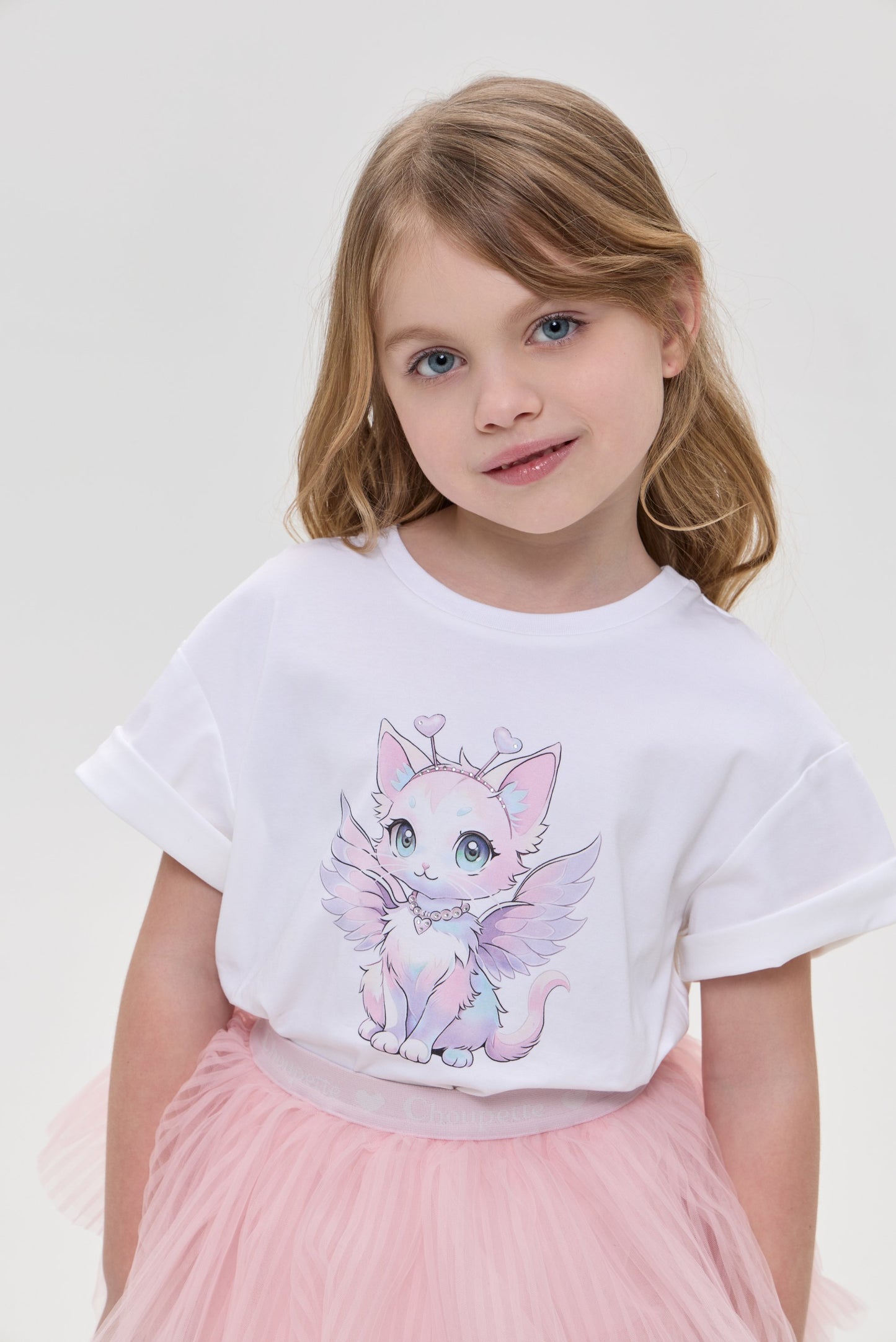 Printed T-Shirt with Decor, ecru