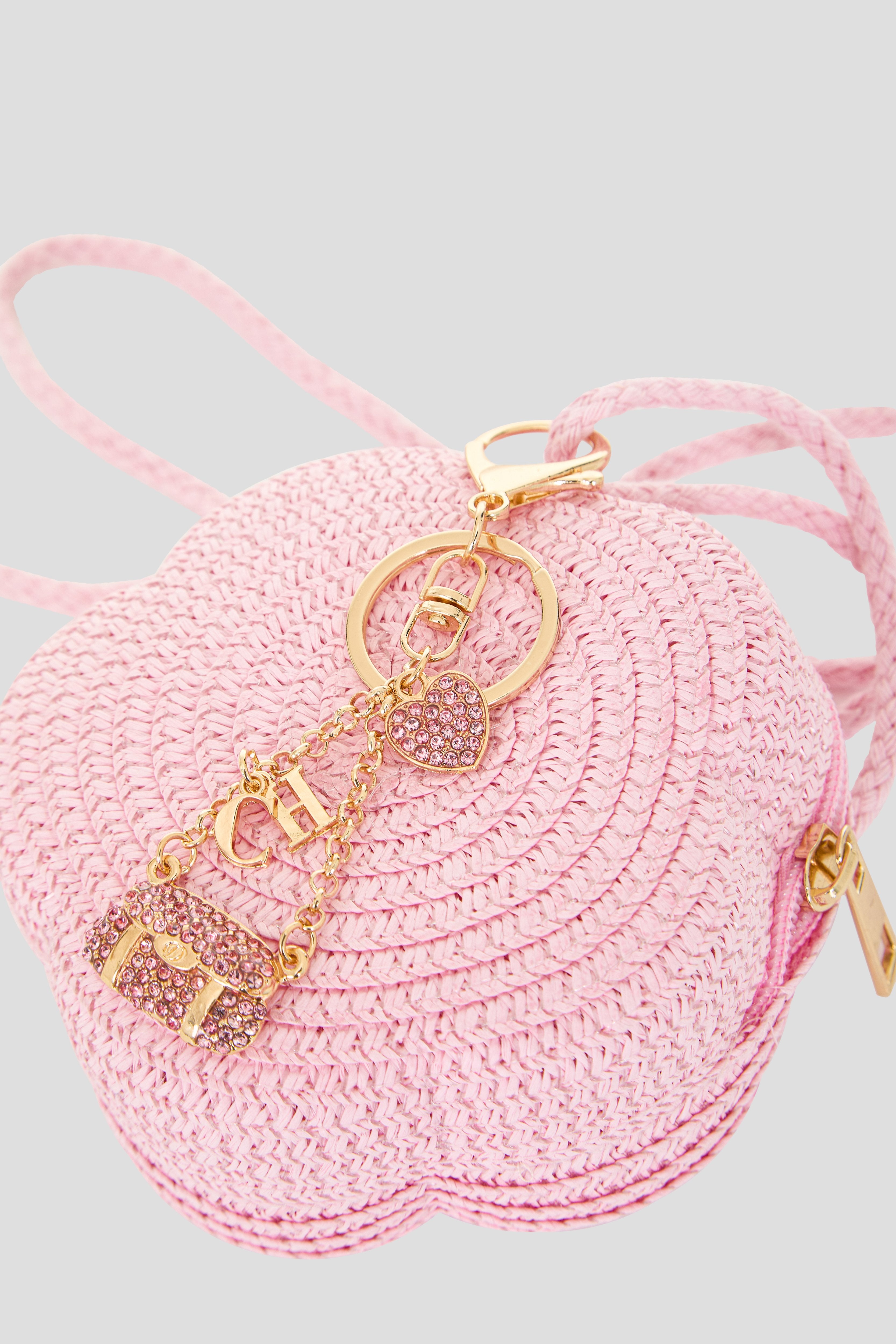 Small Purse "Flower" with Keychain Charm