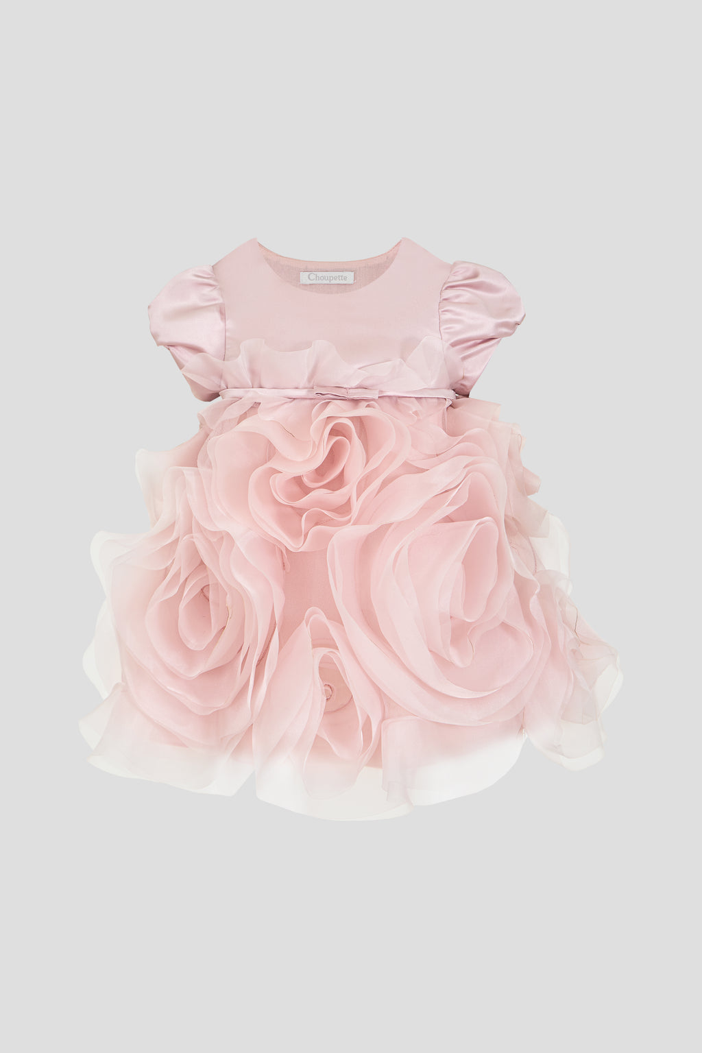 3D Flower Rose Dress for baby girl