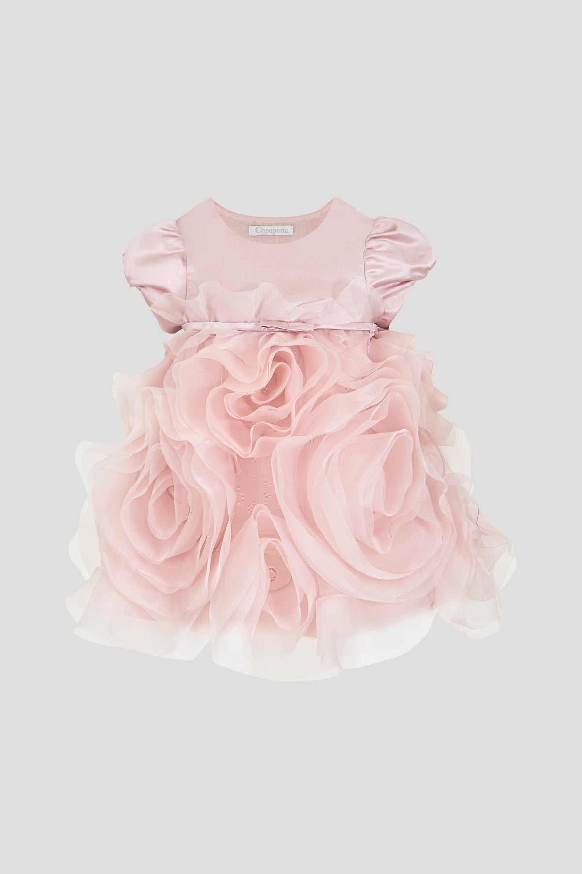 3D Flower Rose Dress for baby girl