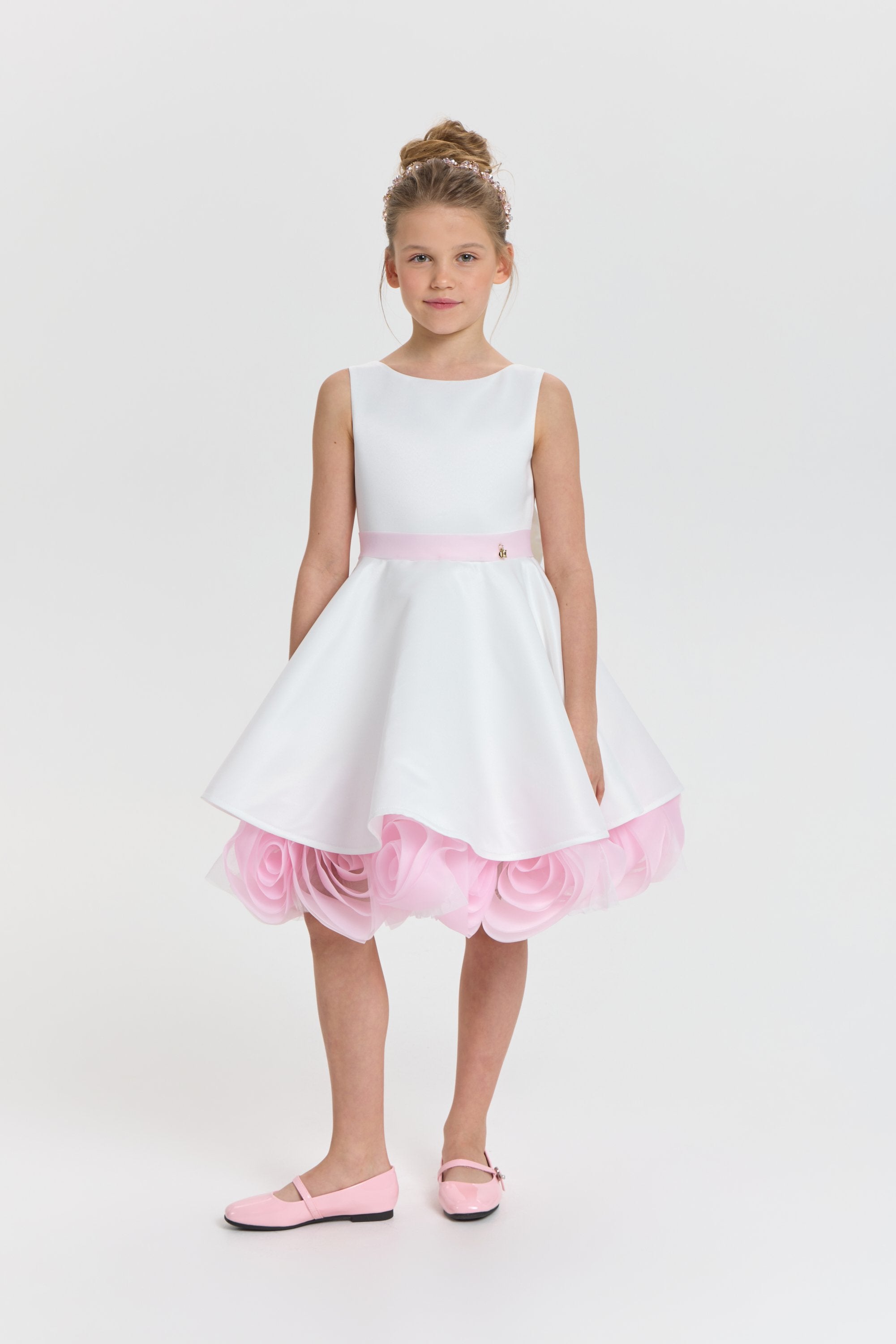 Elegant Dress with Roses