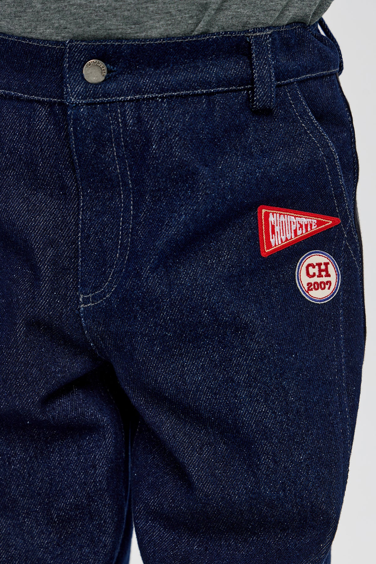 Stylish Denim Pants with stripes for boy