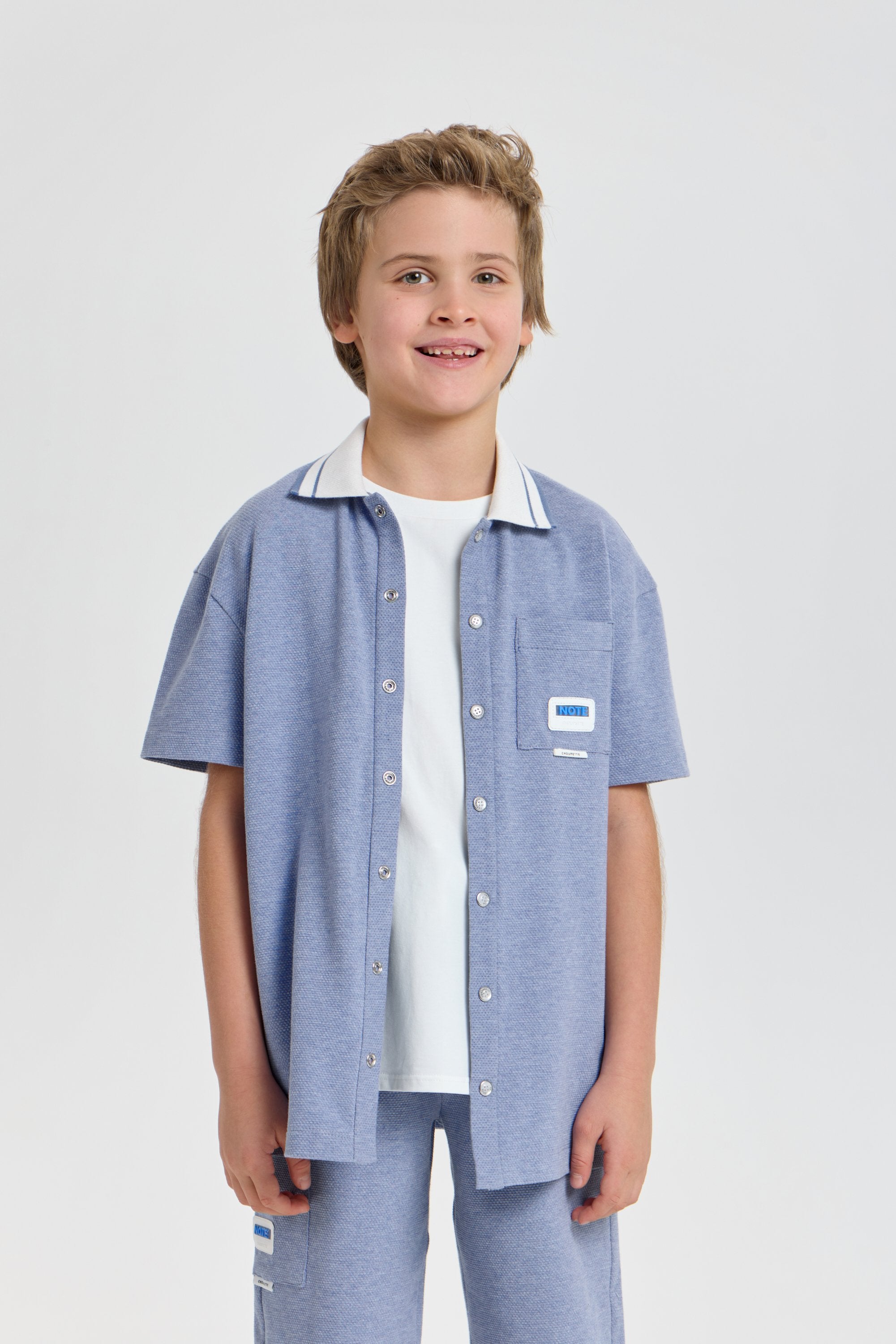 Smart Summer Textured Set (shirt and shorts)