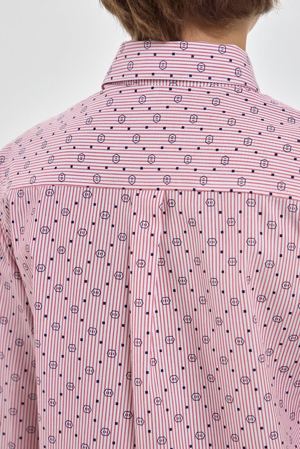 Elegant Coral Shirt with Print