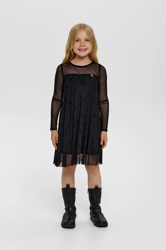 Mesh Branded Dress