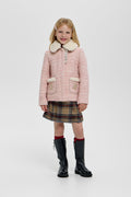 Pink Textured Jacket