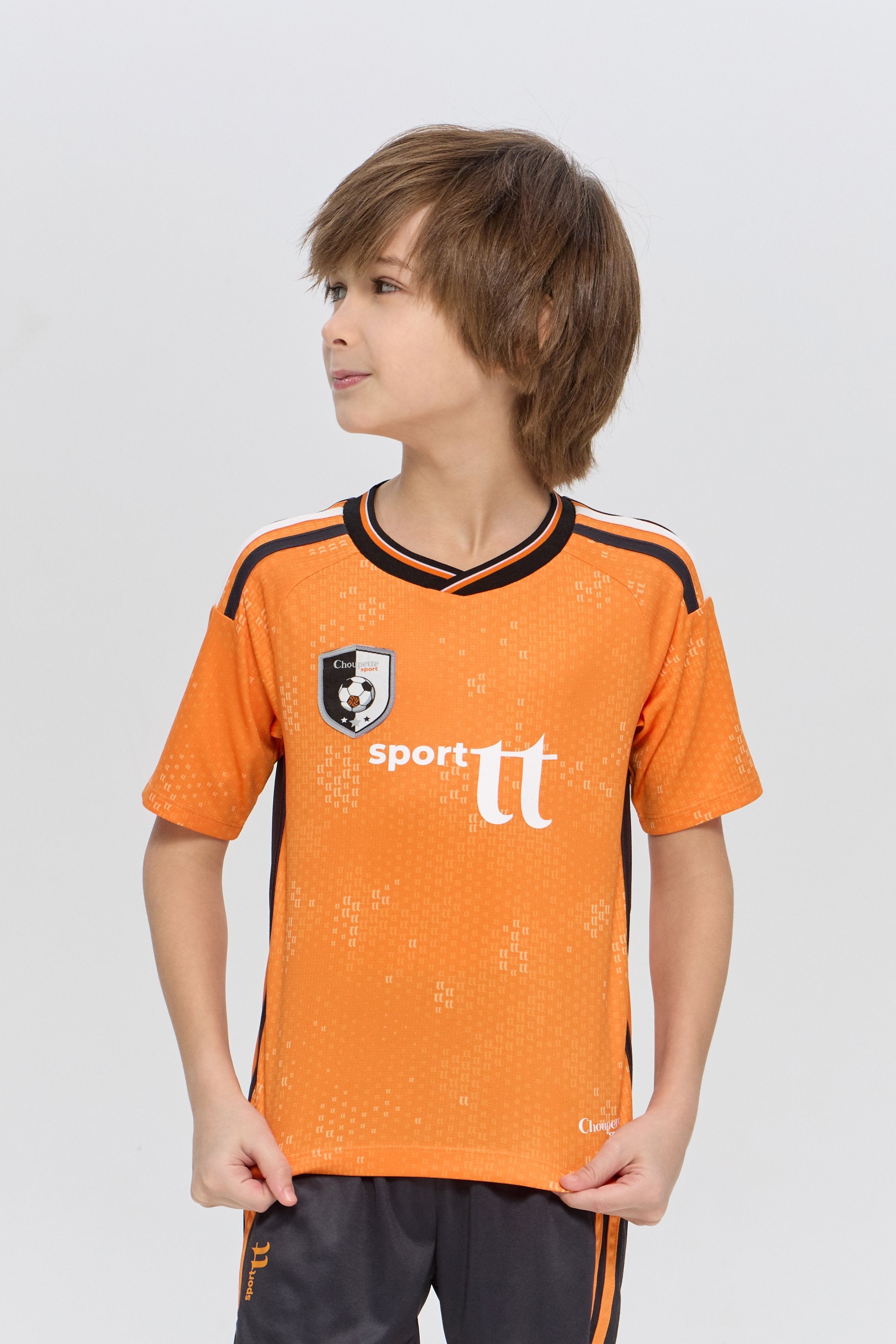 Sport Set with Orange Jersey and Black Matching Shorts