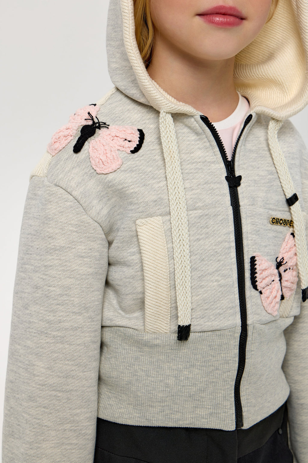 Decorated Jacket with Hood