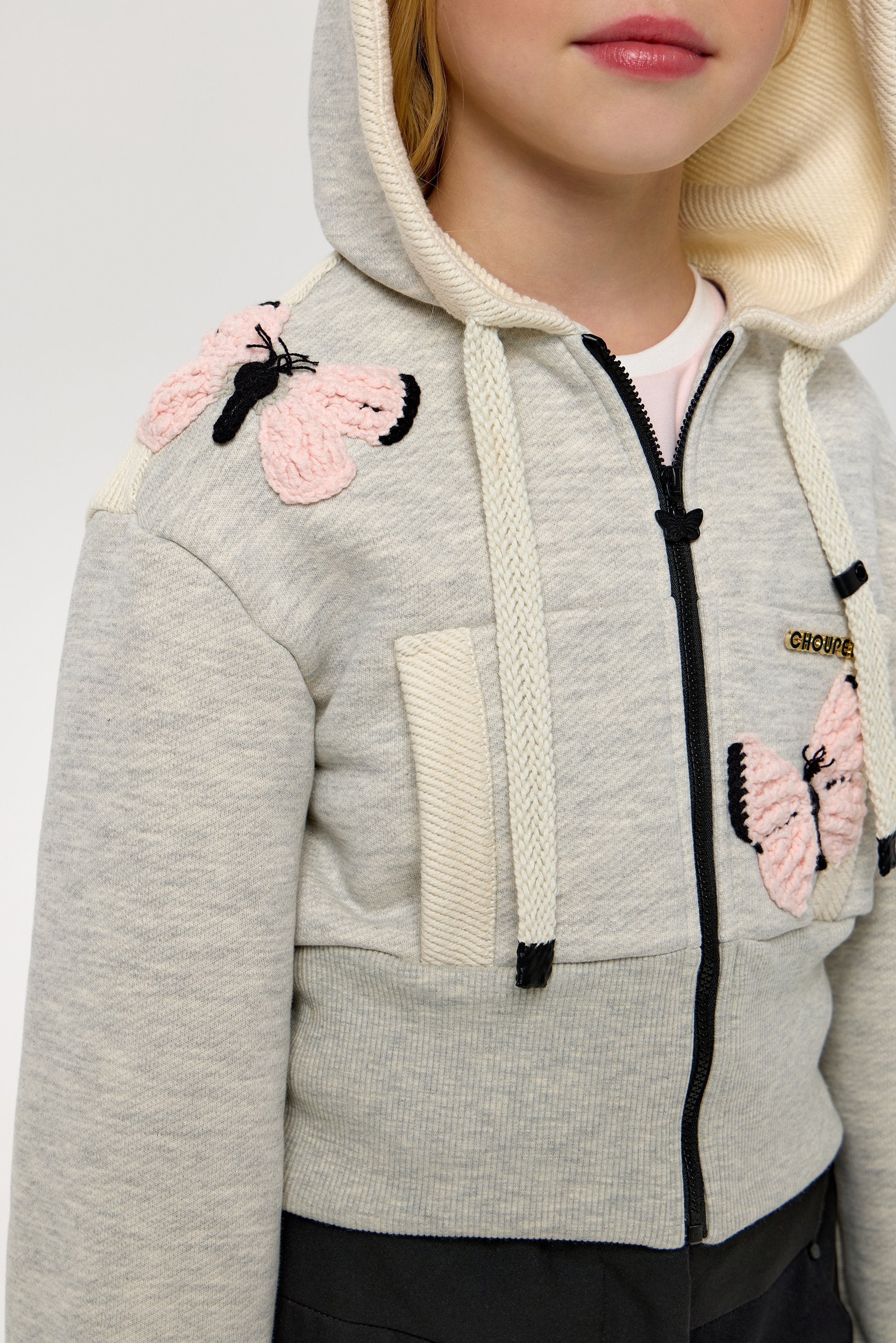 Decorated Jacket with Hood