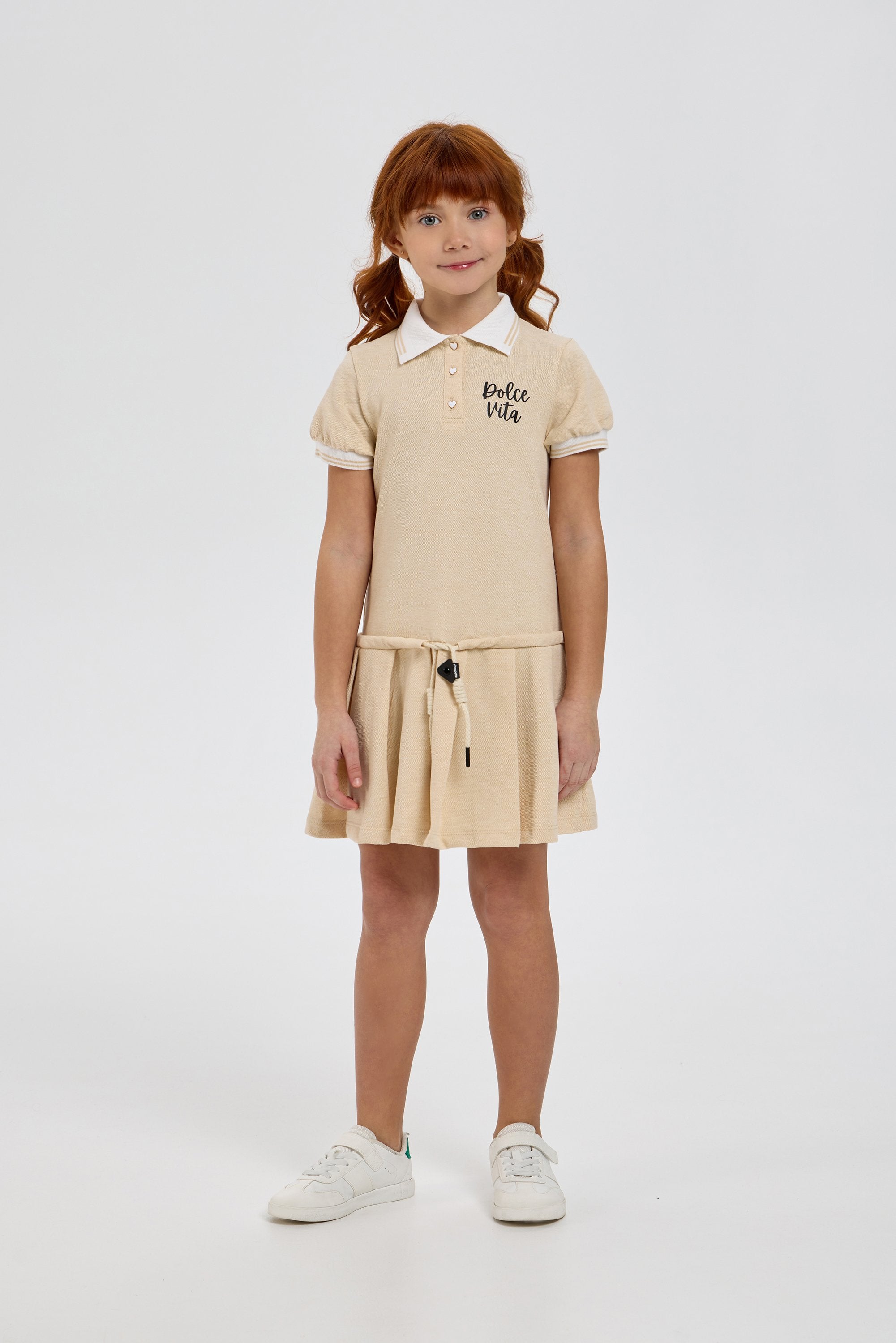 Elegant Knitted Polo Dress