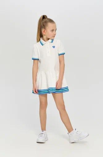 Polo dress, ecru