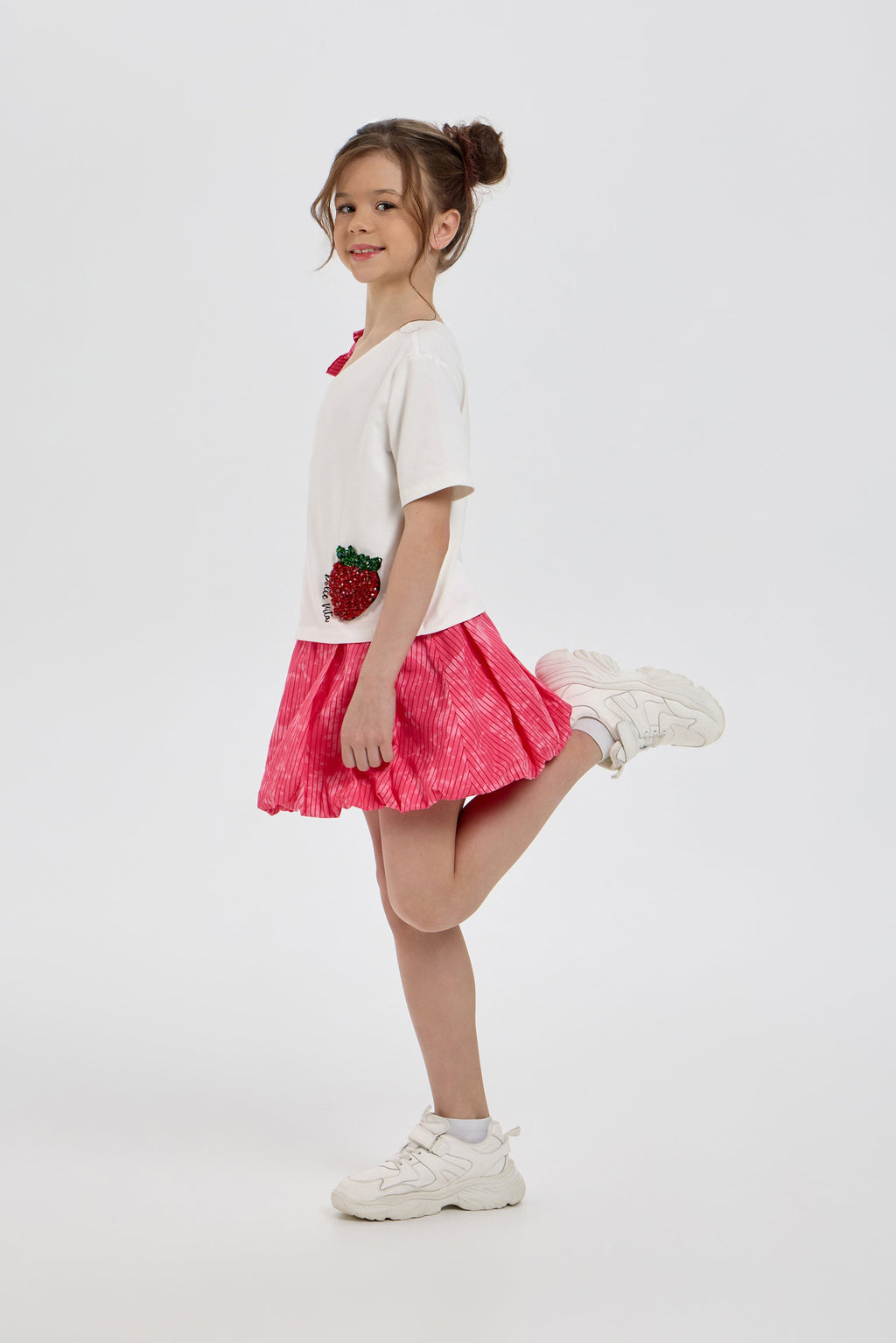 Balloon Skirt with Branded Print