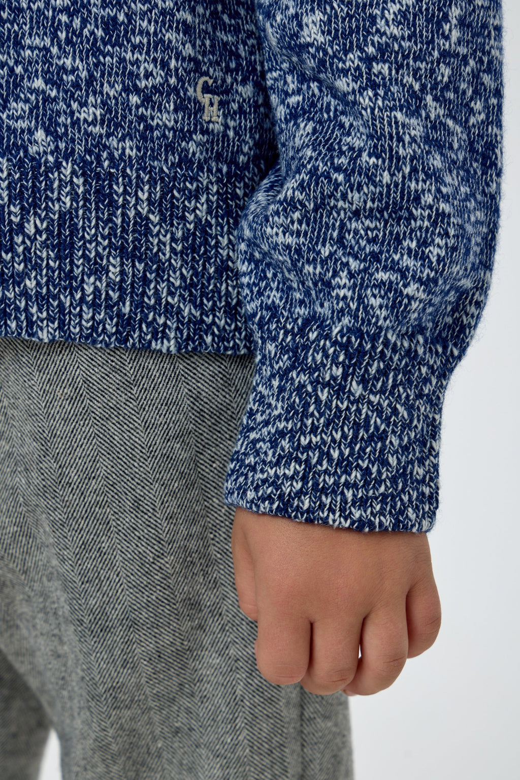 Knitted Sweater with Zip