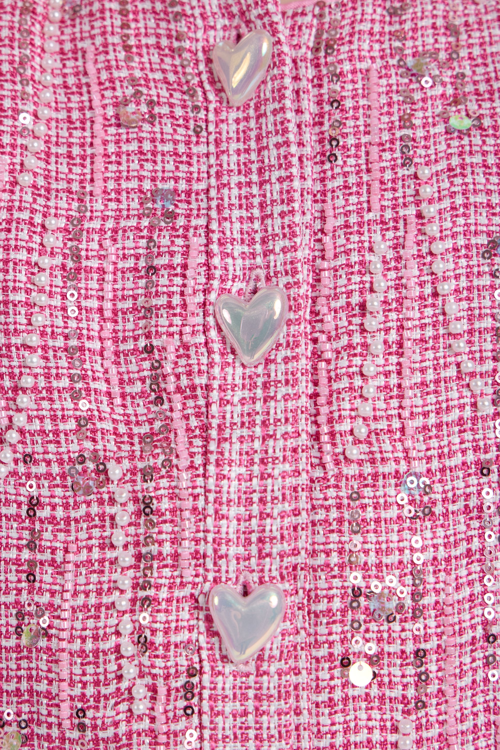 Charming Decorated Tweed Set (Jacket and Skort)