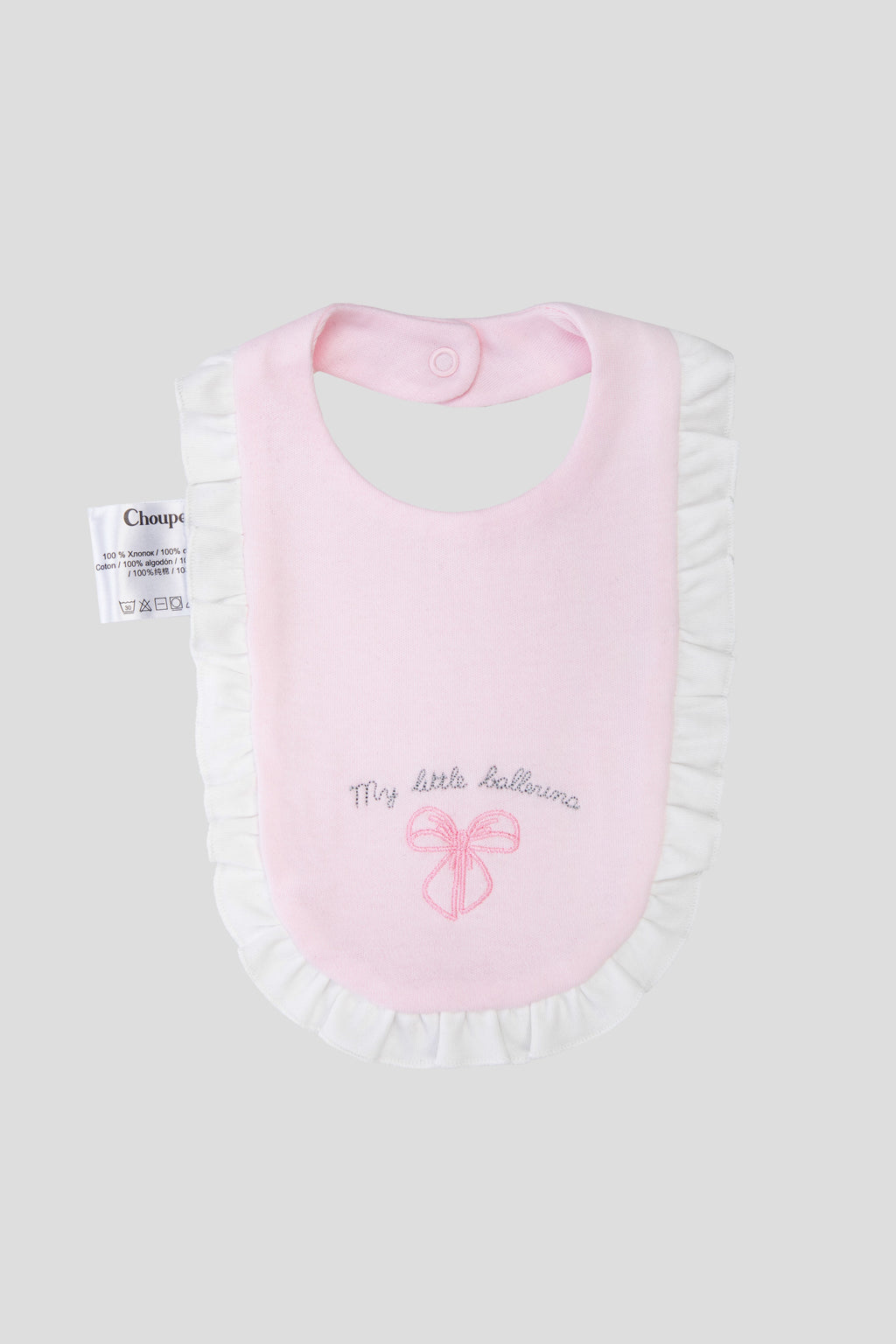 Pink Frilly Bib