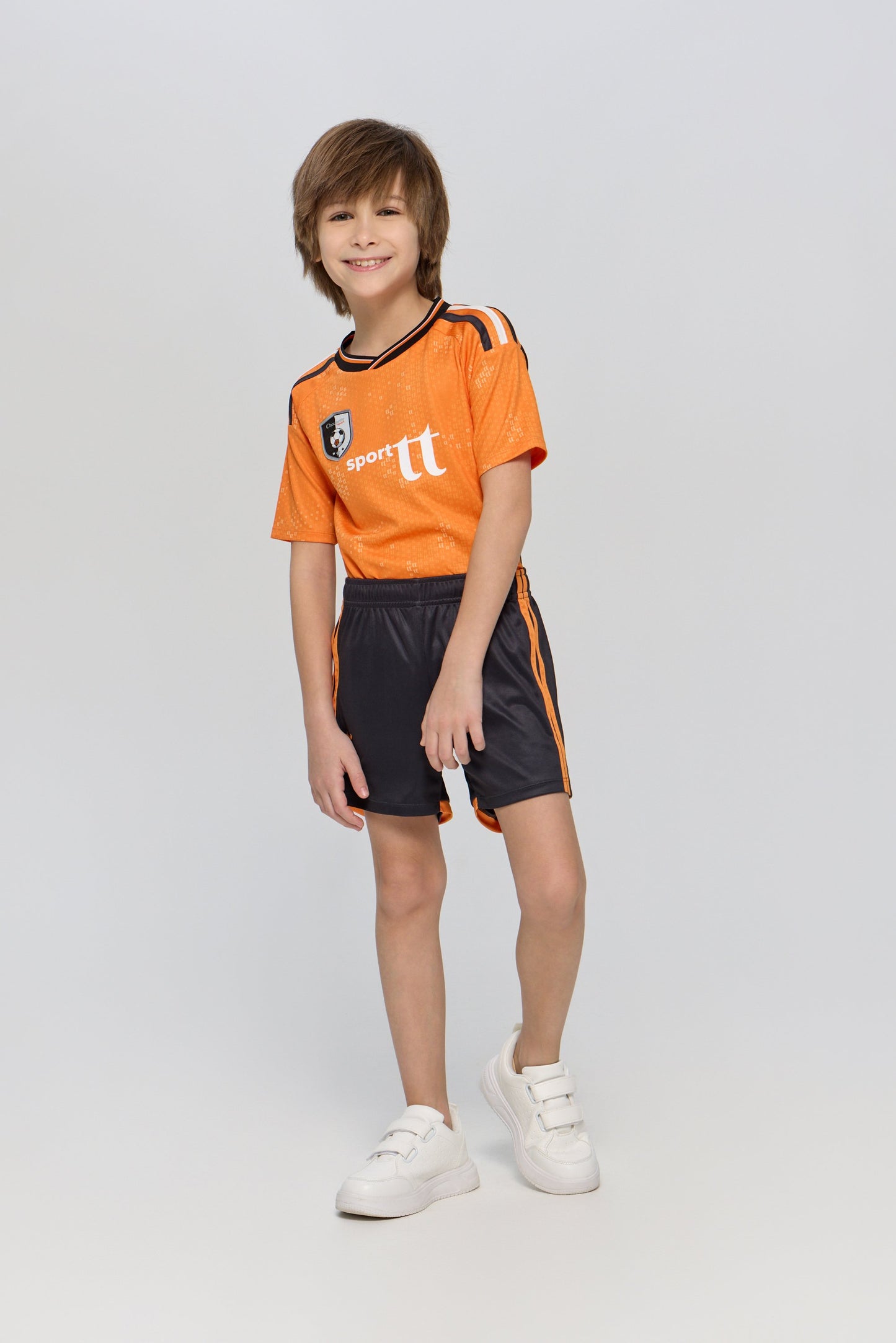Sport Set with Orange Jersey and Black Matching Shorts