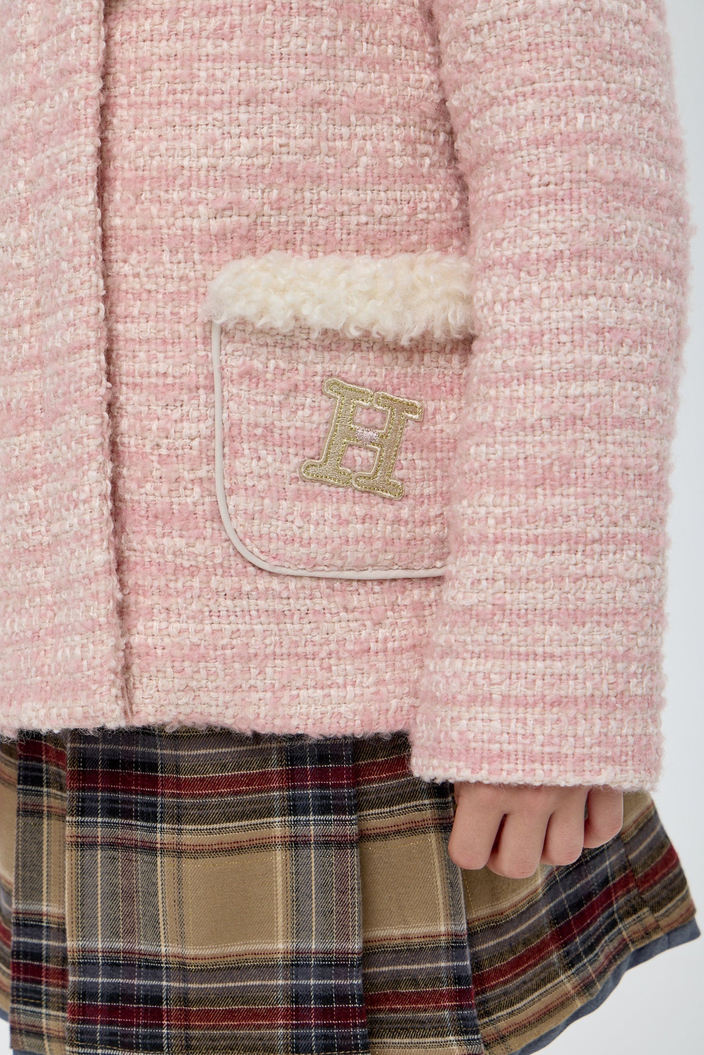 Pink Textured Jacket