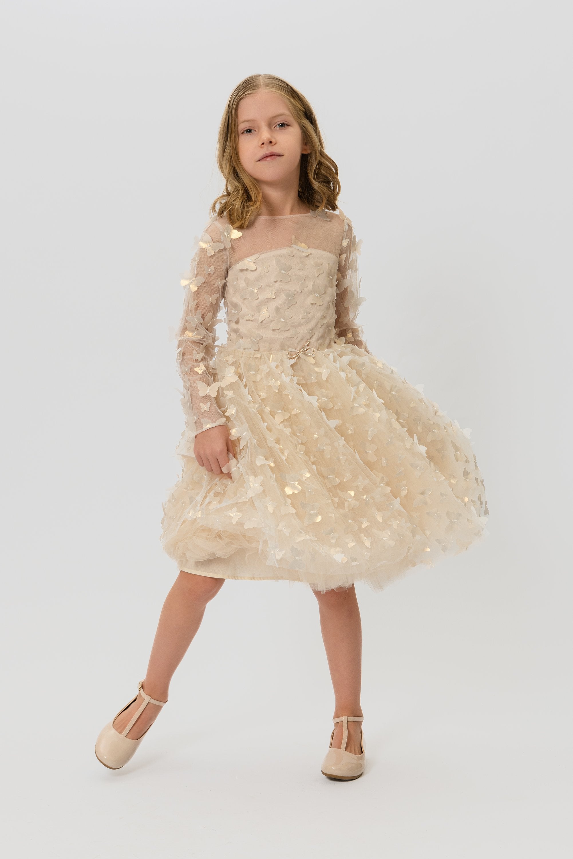 3D Butterflies Elegant Dress