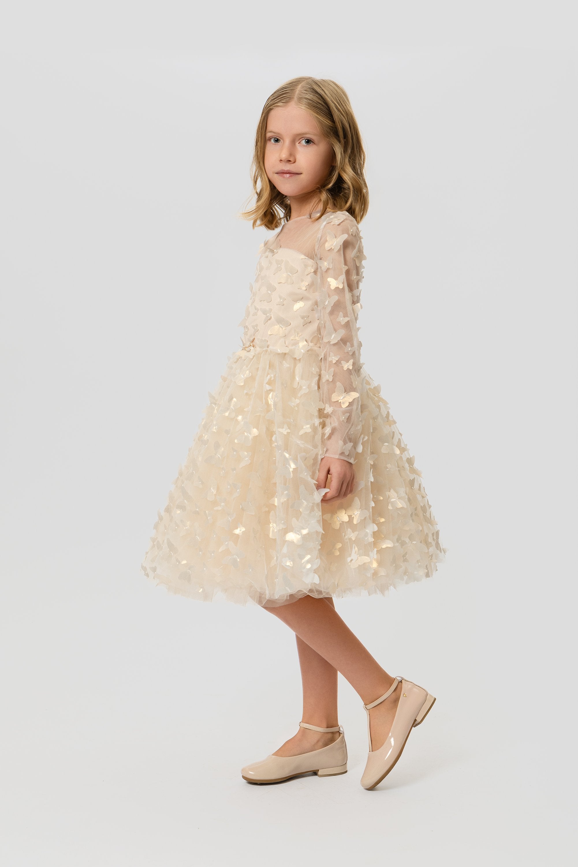 3D Butterflies Elegant Dress