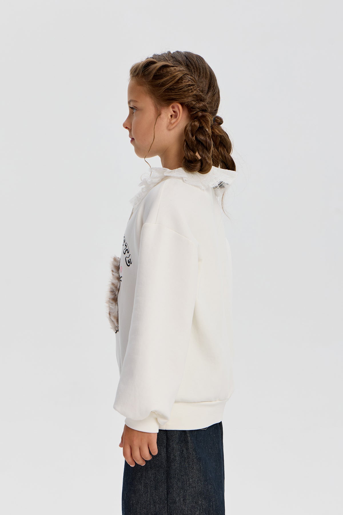 Leopard Applique Sweatshirt for girl