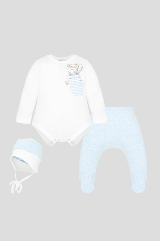 Gift Set: Bodysuit, pants and Bonnet