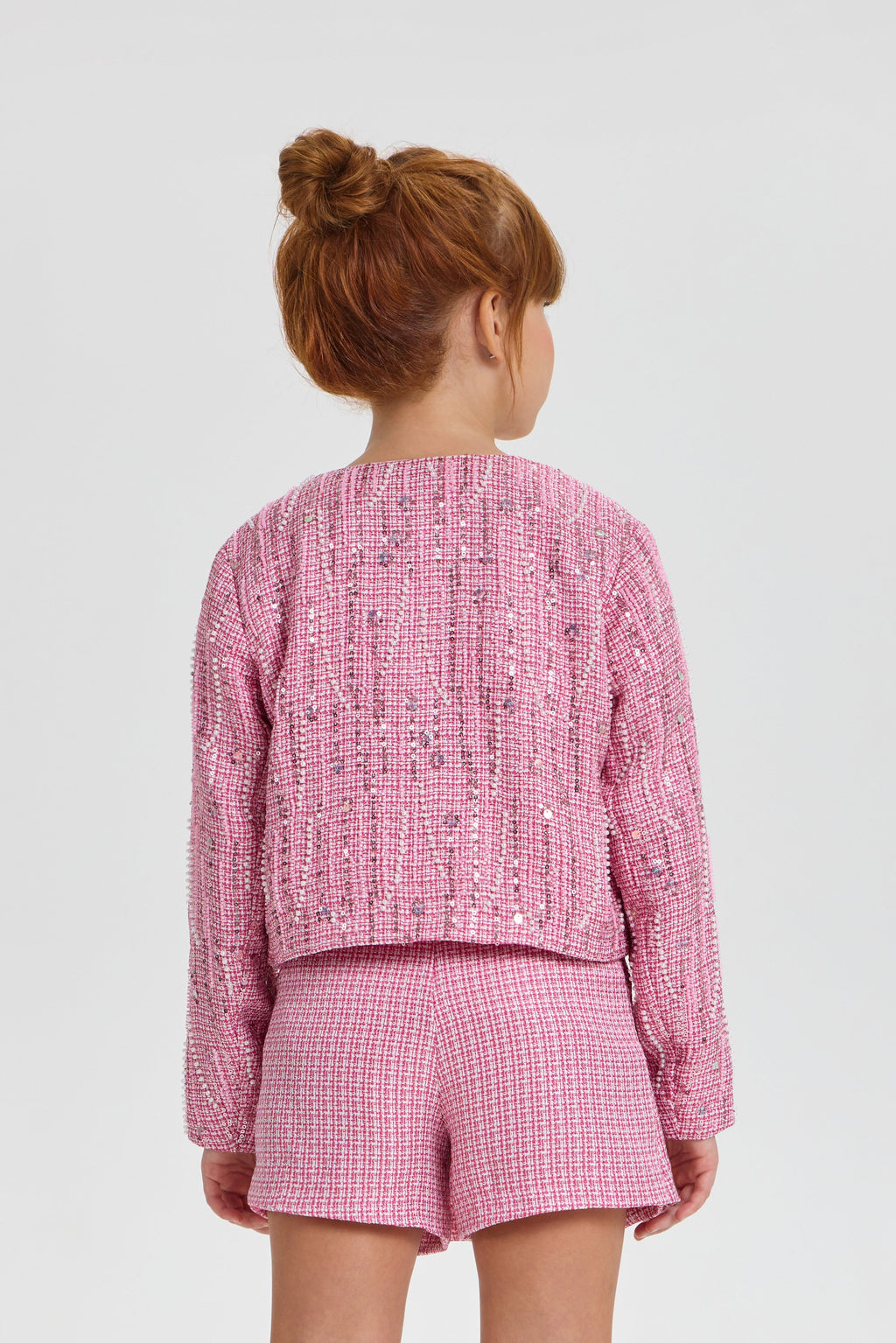 Charming Decorated Tweed Set (Jacket and Skort)