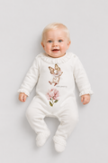 Bunny Overall with Laces for baby girl