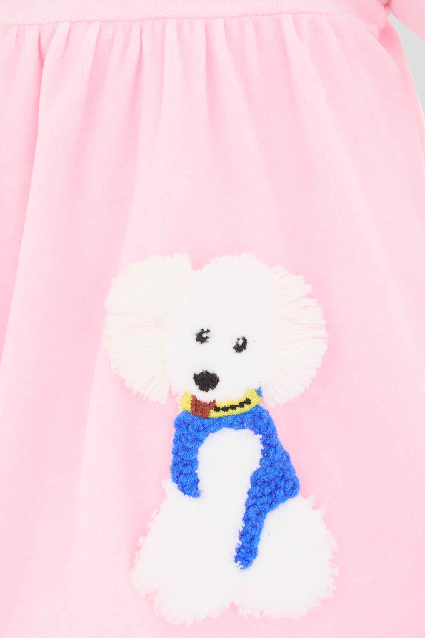 Velour Doggy Dress, pink