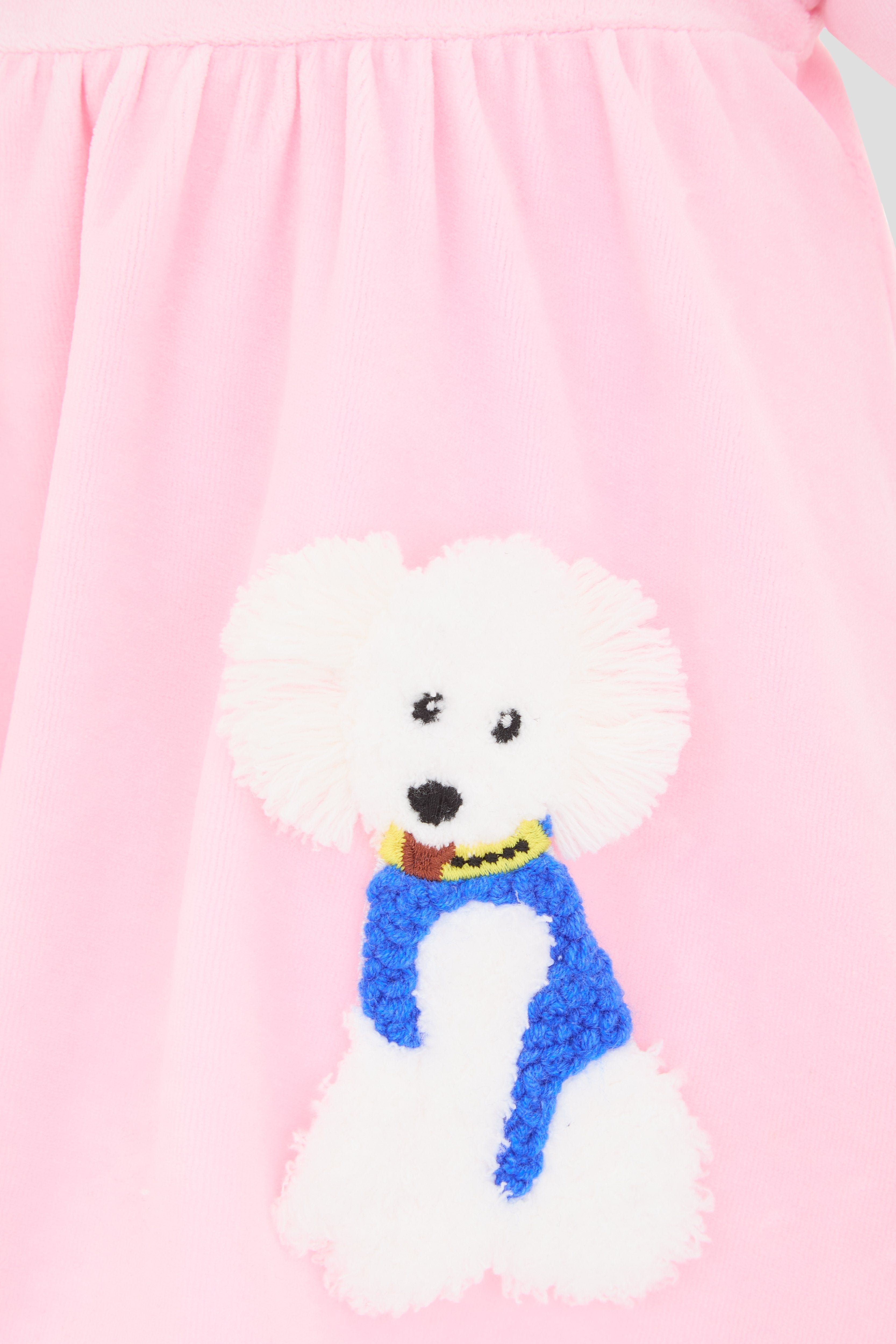 Velour Doggy Dress, pink