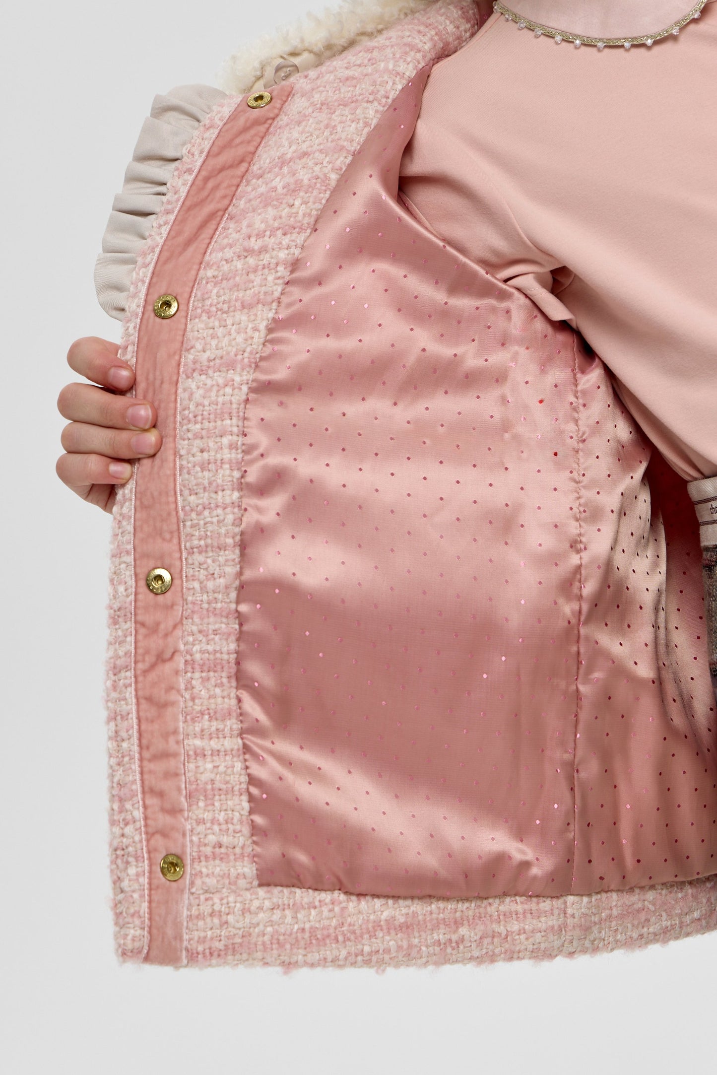 Pink Textured Jacket