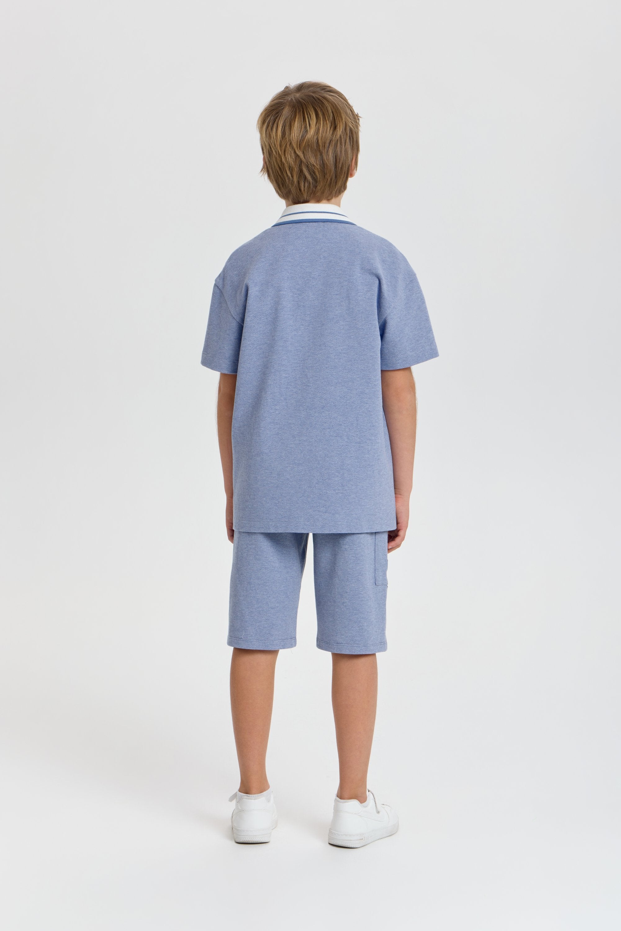 Smart Summer Textured Set (shirt and shorts)