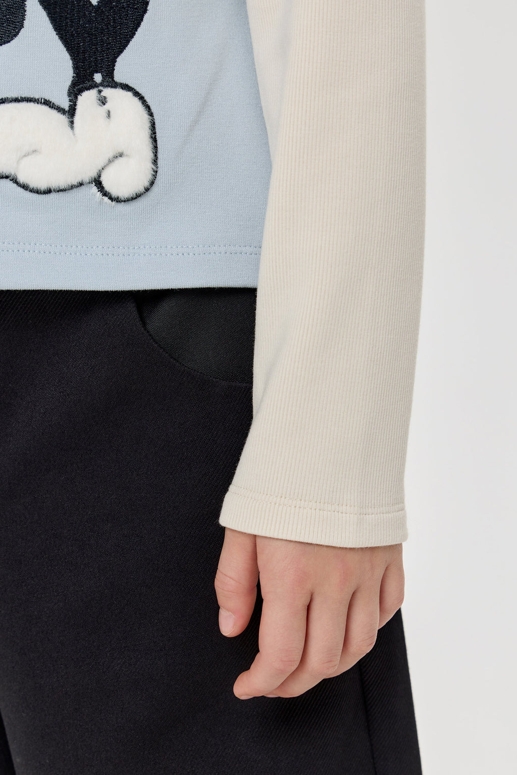 Printed Combined Turtleneck