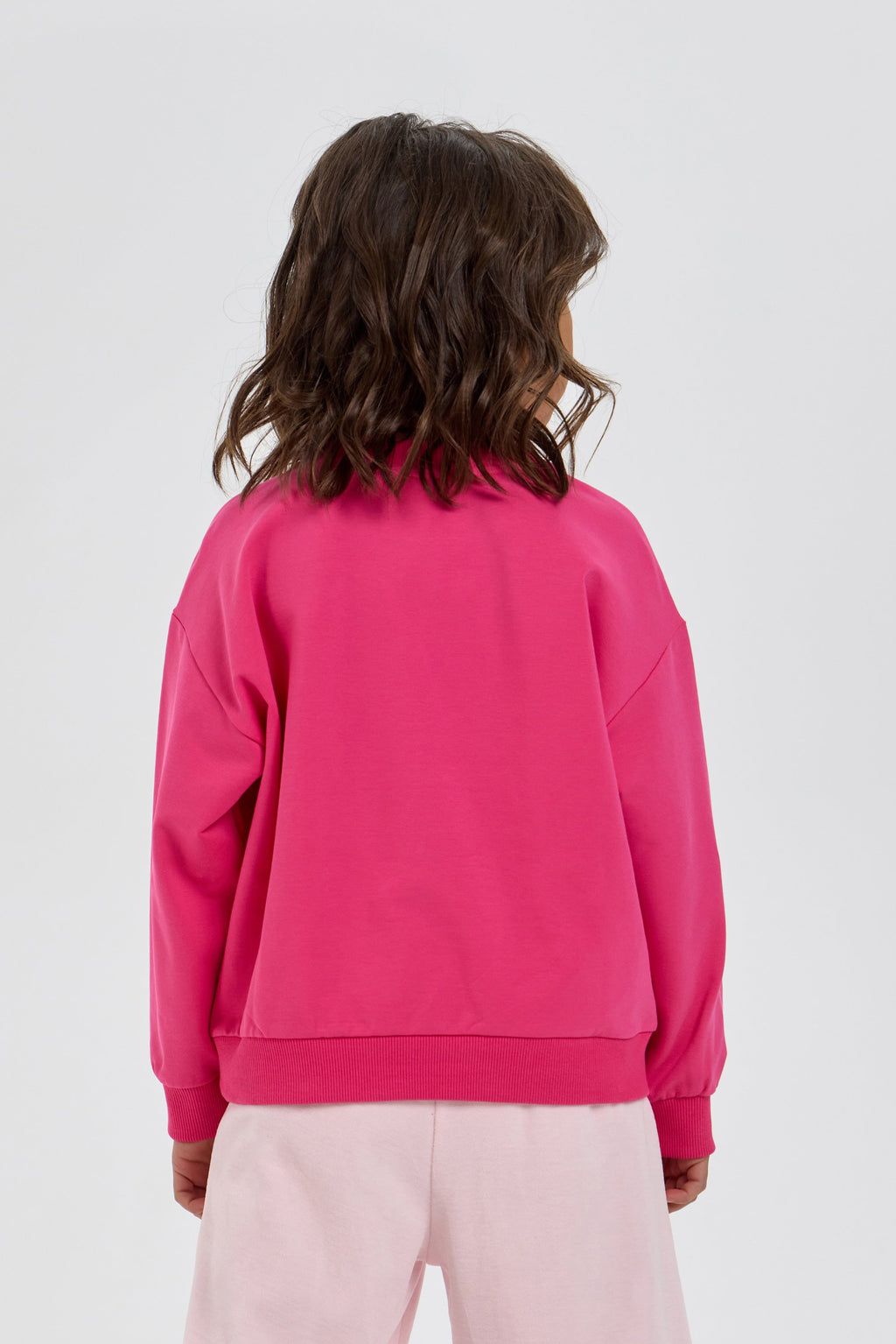 Bear Sequence Applique Decorated Sweatshirt