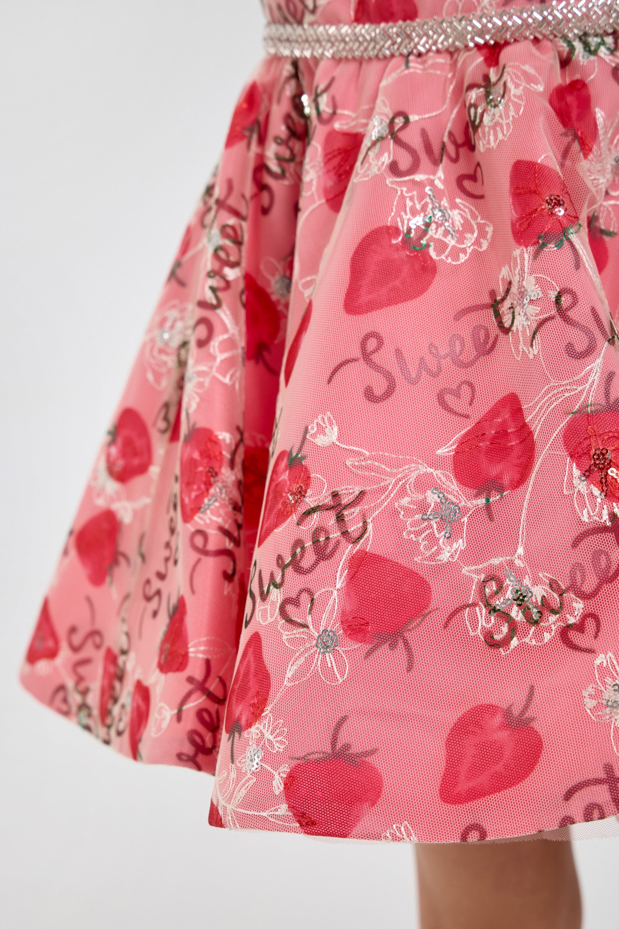 Beautiful Dress with Strawberry Print