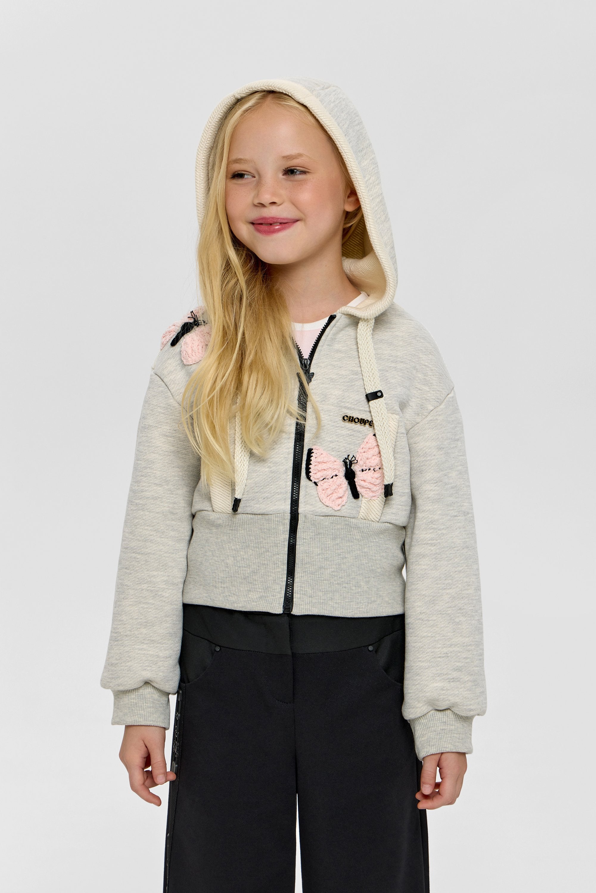 Decorated Jacket with Hood