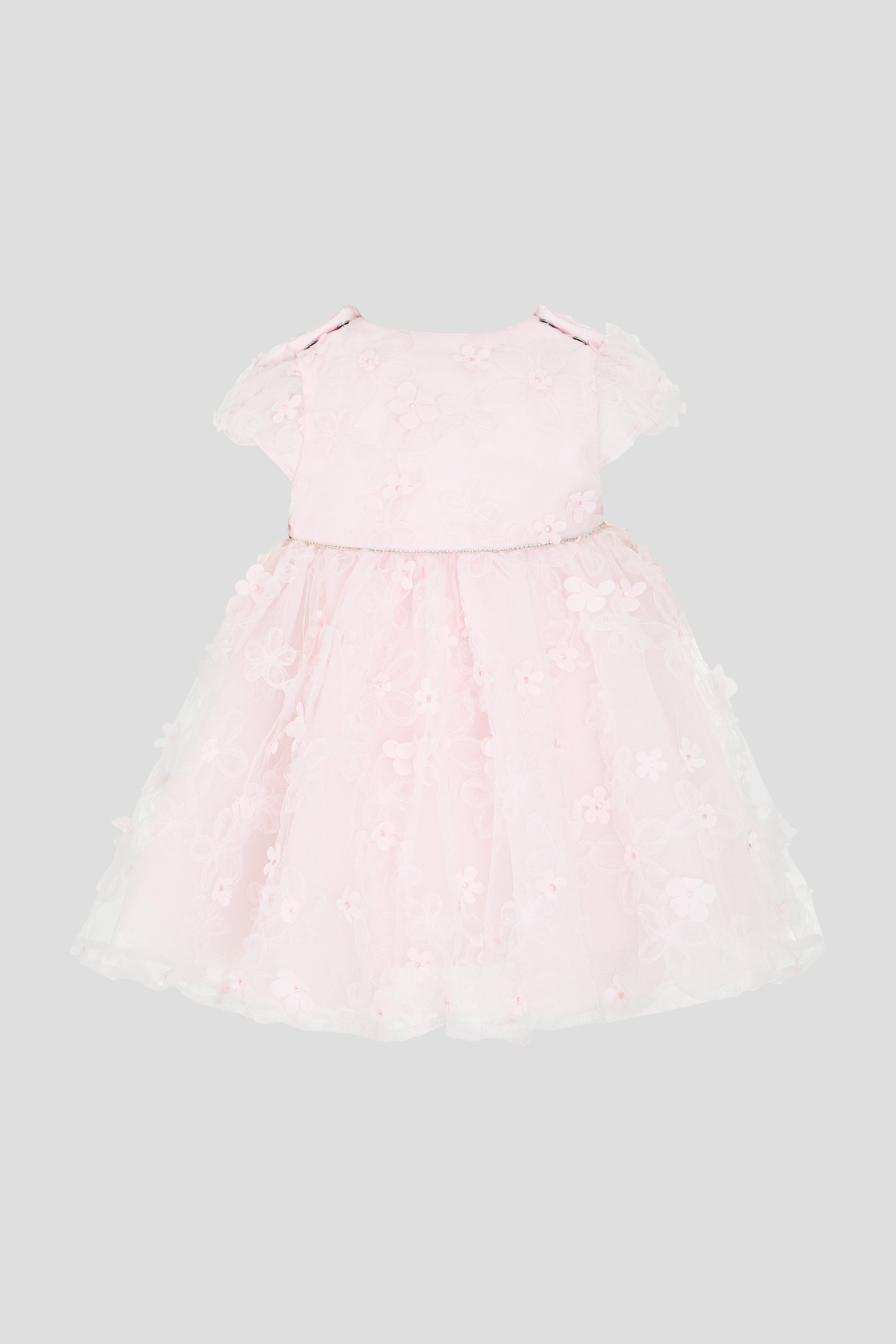 Charming 3D Flower Lace Dress with Shorts