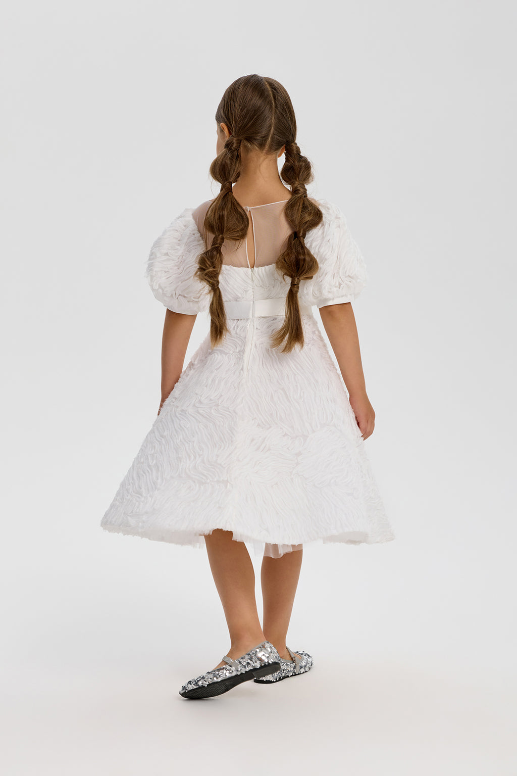 Beautiful Dress with Puffed Sleeves