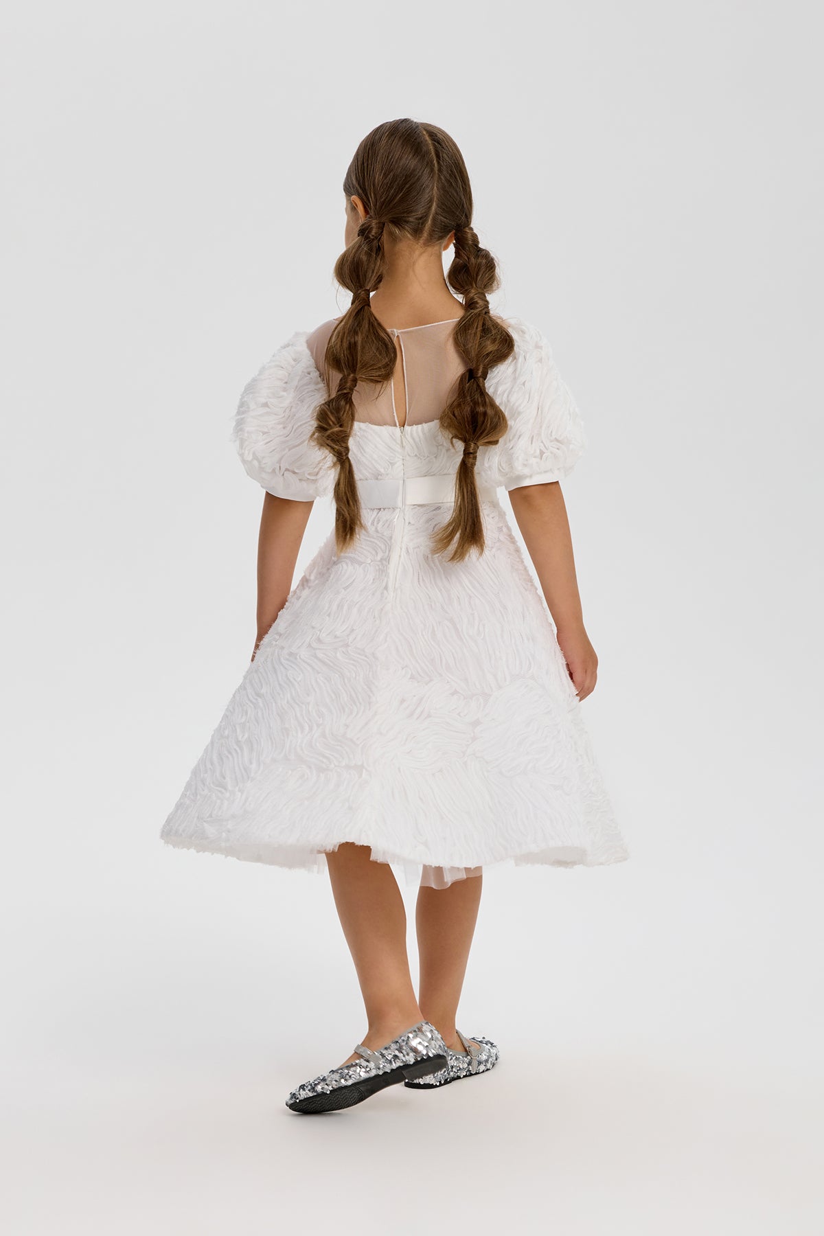 Beautiful Dress with Puffed Sleeves