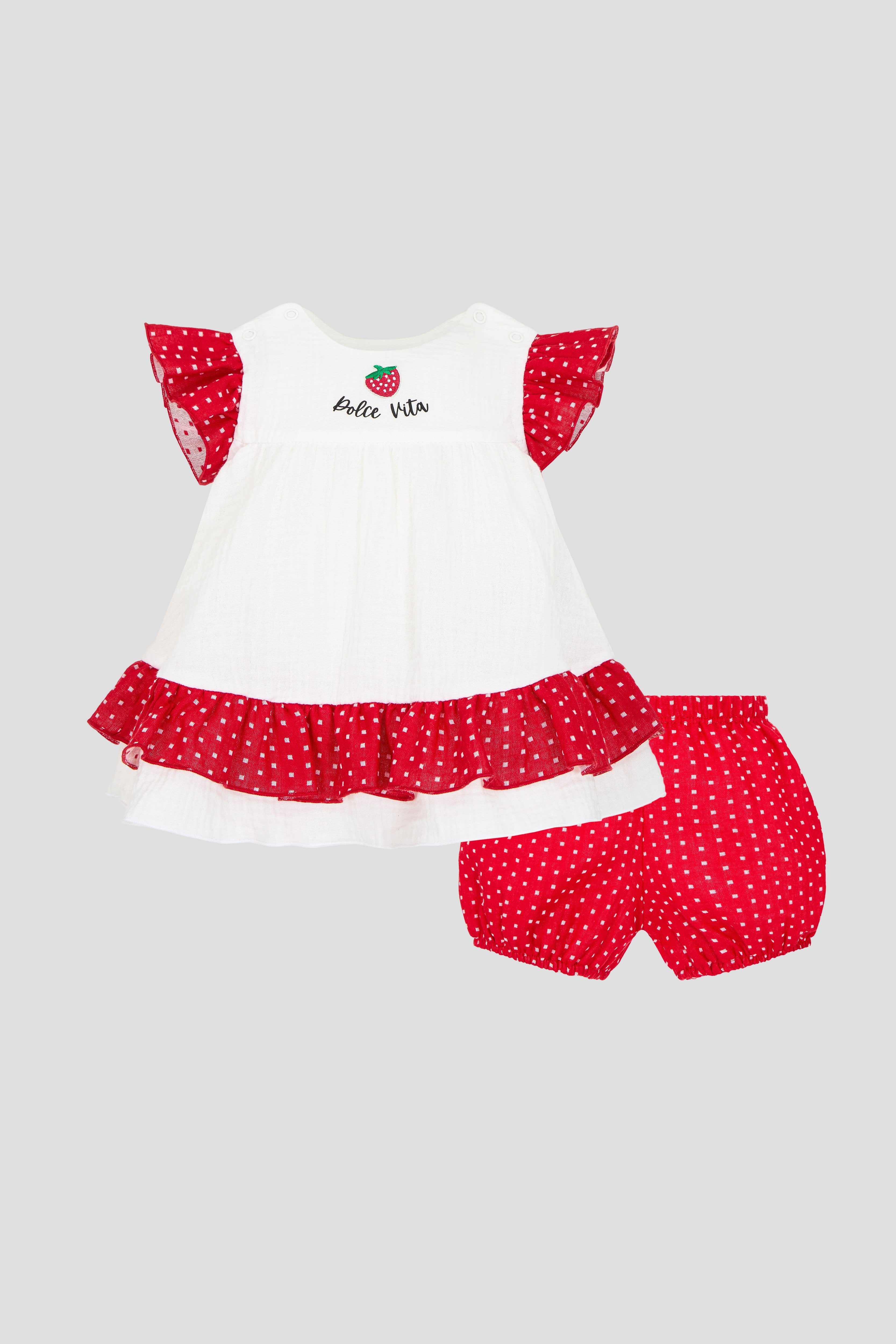 Charming Muslin Smart Set( Dress and Shorts)