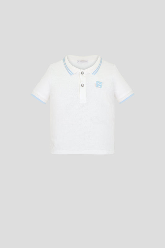Polo t-shirt, ecru