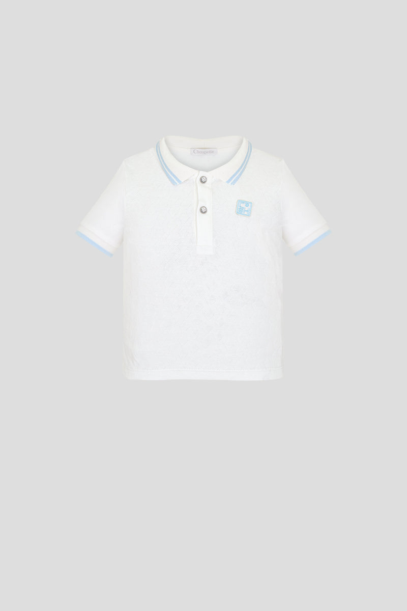 Polo t-shirt, ecru